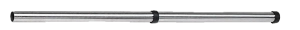 Verlengbuis, 1-delig, edelstaal, Ø 36 mm, 500 mm